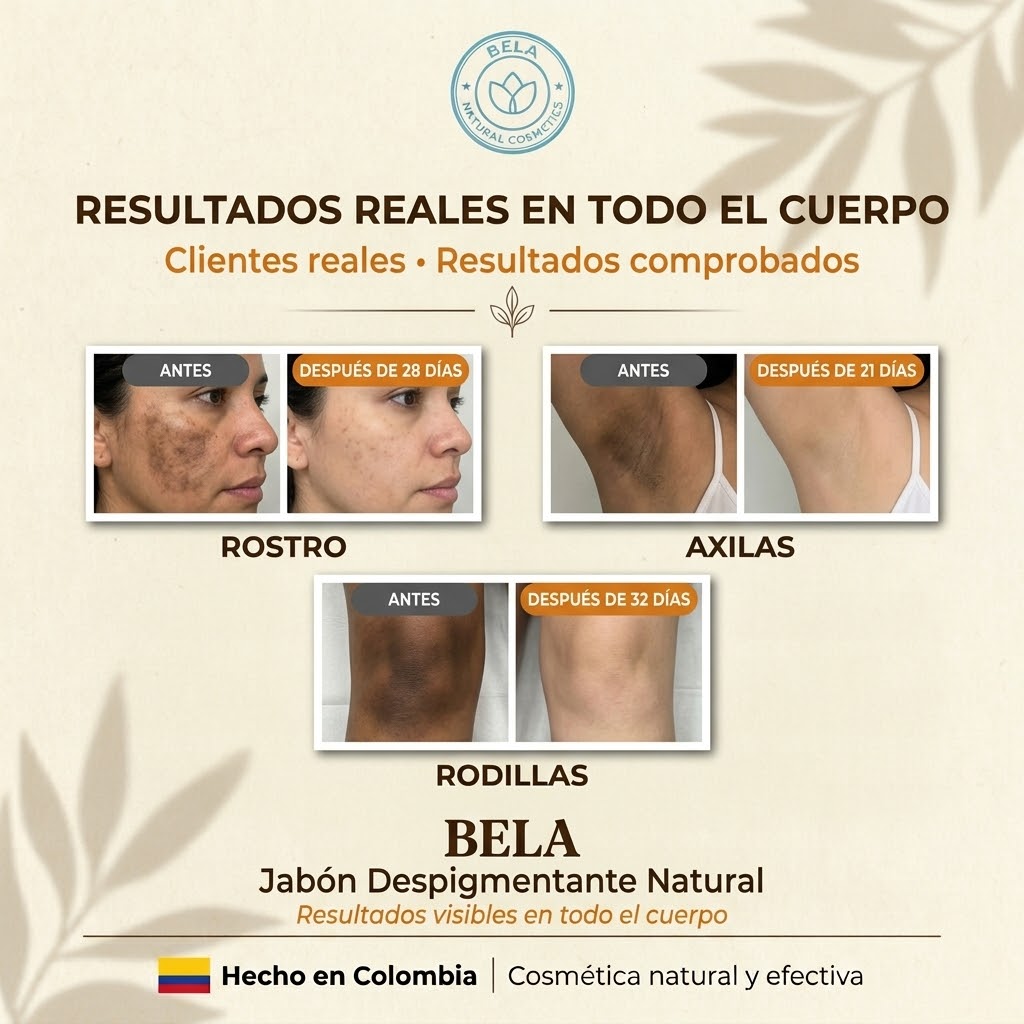 Resultado real 1 de 5 con jabón Bela